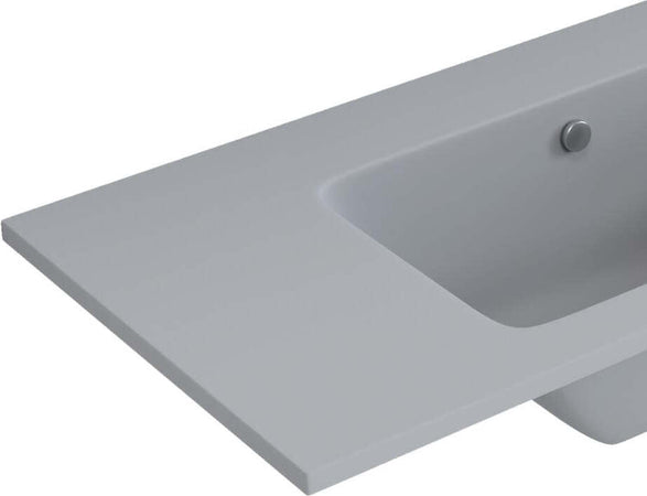 Lavabo ad Incasso Mineral Marmo Colore Grigio Cenere Mobile composizione bagno Fai da te/Attrezzature per cucine e bagni/Attrezzature per bagni/Lavandini bagno/Incassato Ogomondo - Martina Franca, Commerciovirtuoso.it
