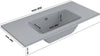 Lavabo ad Incasso Mineral Marmo Colore Grigio Cenere Mobile composizione bagno Fai da te/Attrezzature per cucine e bagni/Attrezzature per bagni/Lavandini bagno/Incassato Ogomondo - Martina Franca, Commerciovirtuoso.it