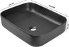 Lavabo-Appoggio-Ceramica-Nero-Rettangolare-Lavandino-Arredo-Bagno-50x39x13-Cm