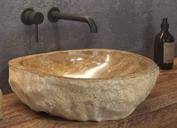 Lavabo Bagno Da Appoggio in Onice Naturale Scolpito Lavello Da Appoggio Pietra Onice Naturale Karag della serie ONYX Casa e cucina/Bagno/Attrezzature per bagni/Lavandini bagno/Lavabi Shopbagno.it - Roma, Commerciovirtuoso.it