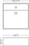 Lavabo Da Appoggio Ceramica Bianco Lavandino Lavello Arredo 2 Misure Fai da te/Attrezzature per cucine e bagni/Attrezzature per bagni/Lavandini bagno/Lavabi Ogomondo - Martina Franca, Commerciovirtuoso.it