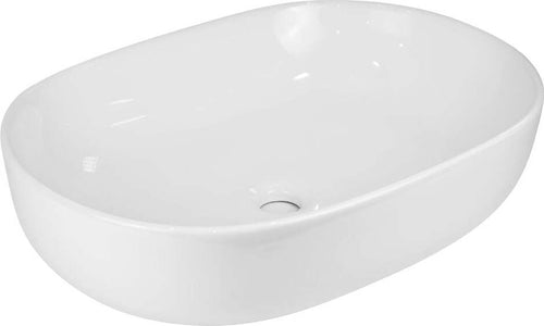 Lavabo-Da-Appoggio-Ceramica-Bianco-Ovale-Arredo-Bagno-Lavandino-60x40x15-Cm