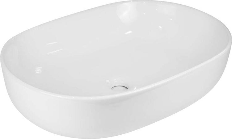 Lavabo-Da-Appoggio-Ceramica-Bianco-Ovale-Arredo-Bagno-Lavandino-60x40x15-Cm