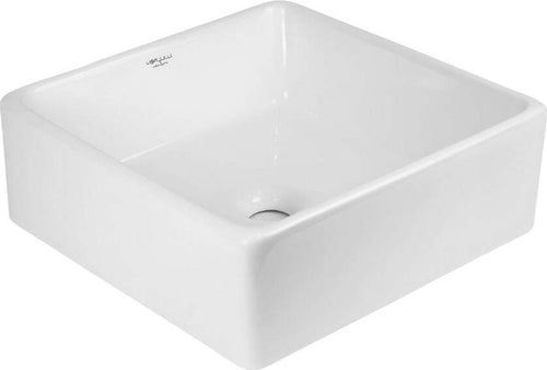 Lavabo-Da-Appoggio-Ceramica-Bianco-Quadrato-Arredo-Bagno-Lavandino-39x39x14-Cm