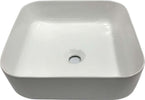 Lavabo Da Appoggio Ceramica Bianco Quadrato Lavandino Lavello Arredo 38,5x38,5x14 Cm Fai da te/Attrezzature per cucine e bagni/Attrezzature per bagni/Lavandini bagno/Lavabi Ogomondo - Martina Franca, Commerciovirtuoso.it