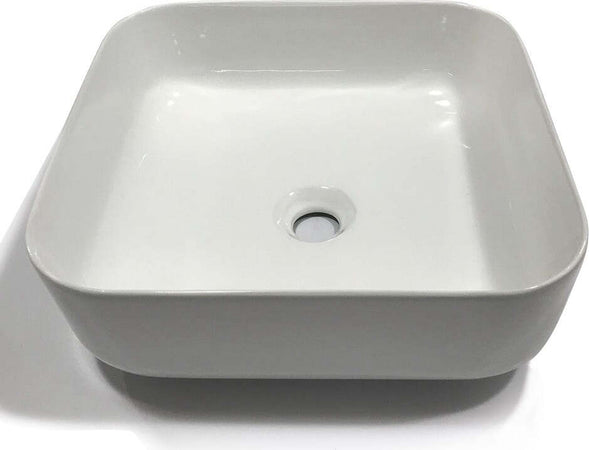 Lavabo Da Appoggio Ceramica Bianco Quadrato Lavandino Lavello Arredo 38,5x38,5x14 Cm Fai da te/Attrezzature per cucine e bagni/Attrezzature per bagni/Lavandini bagno/Lavabi Ogomondo - Martina Franca, Commerciovirtuoso.it