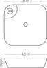 Lavabo Da Appoggio Ceramica Bianco Quadrato Lavandino Lavello Arredo 43x43x12 Cm Fai da te/Attrezzature per cucine e bagni/Attrezzature per bagni/Lavandini bagno/Lavabi Ogomondo - Martina Franca, Commerciovirtuoso.it