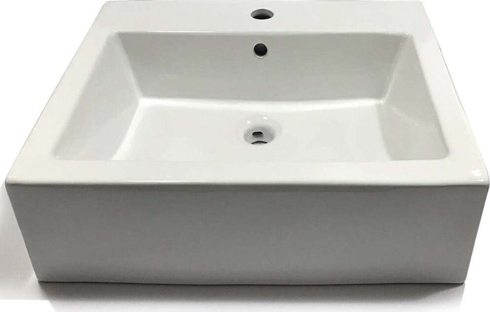 Lavabo Da Appoggio Ceramica Bianco Rettangolare Lavandino Lavello Arredo 58x46x16 Cm Fai da te/Attrezzature per cucine e bagni/Attrezzature per bagni/Lavandini bagno/Lavabi Ogomondo - Martina Franca, Commerciovirtuoso.it
