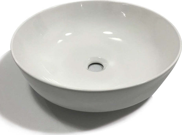 Lavabo Da Appoggio Ceramica Bianco Tondo Lavandino Lavello Arredo 41,5x41,5x13,5 Cm Fai da te/Attrezzature per cucine e bagni/Attrezzature per bagni/Lavandini bagno/Lavabi Ogomondo - Martina Franca, Commerciovirtuoso.it