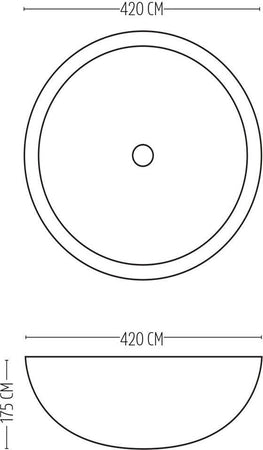 Lavabo Da Appoggio Ceramica Bianco Tondo Lavandino Lavello Arredo 42x42x17,5 Cm Fai da te/Attrezzature per cucine e bagni/Attrezzature per bagni/Lavandini bagno/Lavabi Ogomondo - Martina Franca, Commerciovirtuoso.it