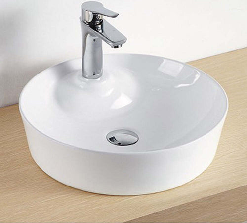 Lavabo Da Appoggio Ceramica Bianco Tondo Lavandino Lavello Arredo 43x43x12 Cm Fai da te/Attrezzature per cucine e bagni/Attrezzature per bagni/Lavandini bagno/Lavabi Ogomondo - Martina Franca, Commerciovirtuoso.it