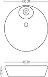 Lavabo Da Appoggio Ceramica Bianco Tondo Lavandino Lavello Arredo 43x43x12 Cm Fai da te/Attrezzature per cucine e bagni/Attrezzature per bagni/Lavandini bagno/Lavabi Ogomondo - Martina Franca, Commerciovirtuoso.it