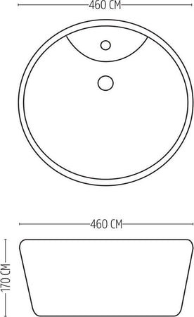 Lavabo Da Appoggio Ceramica Bianco Tondo Lavandino Lavello Arredo 46x46x17 Cm Fai da te/Attrezzature per cucine e bagni/Attrezzature per bagni/Lavandini bagno/Lavabi Ogomondo - Martina Franca, Commerciovirtuoso.it