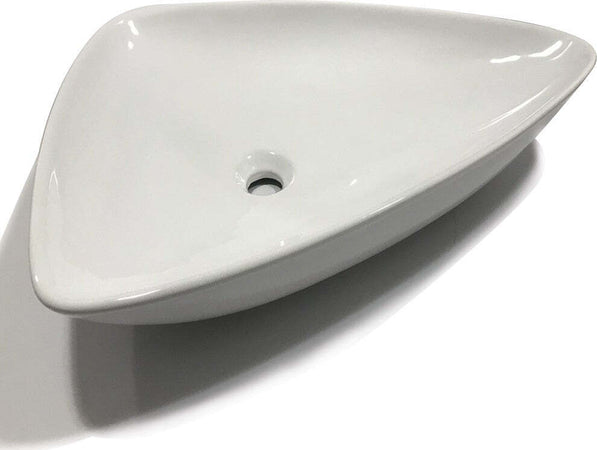Lavabo Da Appoggio Ceramica Bianco Triangolare Lavandino Lavello Arredo 68x47,5x12,5 Cm Fai da te/Attrezzature per cucine e bagni/Attrezzature per bagni/Lavandini bagno/Lavabi Ogomondo - Martina Franca, Commerciovirtuoso.it