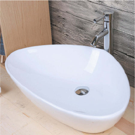 Lavabo Da Appoggio Ceramica Bianco Triangolare Lavandino Lavello Arredo Fai da te/Attrezzature per cucine e bagni/Attrezzature per bagni/Lavandini bagno/Lavabi Ogomondo - Martina Franca, Commerciovirtuoso.it