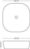 Lavabo Da Appoggio in Ceramica Opaco Bianco Tondeggiante Lavandino 44x44x14 Cm Fai da te/Attrezzature per cucine e bagni/Attrezzature per bagni/Lavandini bagno/Lavabi Ogomondo - Martina Franca, Commerciovirtuoso.it