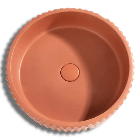 Lavabo Da Appoggio In Cemento - Oyster Red