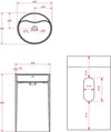 Lavabo Monoforo Free Standing Klaus Plus Artificial Stone Bianco Opaco Matt Fai da te/Attrezzature per cucine e bagni/Attrezzature per bagni/Lavandini bagno/Lavabi Ogomondo - Martina Franca, Commerciovirtuoso.it