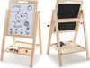 Lavagna-2-Lati-In-Legno-Per-Bambini-Cavalletto-Pittore-Gessetti-Pennarelli-Scuola