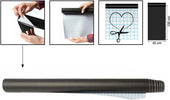 Lavagna adesiva in rotolo - 100x45 cm - nero - Securit Cancelleria e prodotti per ufficio/Archivio ufficio e accessori per scrivania/Lavagne e bacheche/Lavagne Eurocartuccia - Pavullo, Commerciovirtuoso.it