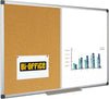 Lavagna combinata - 60 x 90 cm - bianco- sughero - Bi-Office Cancelleria e prodotti per ufficio/Archivio ufficio e accessori per scrivania/Lavagne e bacheche/Lavagne Eurocartuccia - Pavullo, Commerciovirtuoso.it