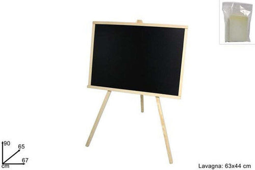 Lavagna Con Cavalletto In Legno 63x44 Cm Scrivibile Con Gessetto E Cancellino Giocattoli e infanzia > Scuola > Cancelleria Trade Shop italia - Napoli, Commerciovirtuoso.it