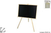Lavagna-Con-Cavalletto-In-Legno-63x44-Cm-Scrivibile-Con-Gessetto-E-Cancellino