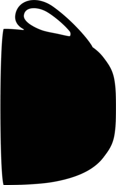 Lavagna da parete Silhouette - 44 5x30 cm - forma tazza - nero - Securit Cancelleria e prodotti per ufficio/Archivio ufficio e accessori per scrivania/Lavagne e bacheche/Lavagne Eurocartuccia - Pavullo, Commerciovirtuoso.it