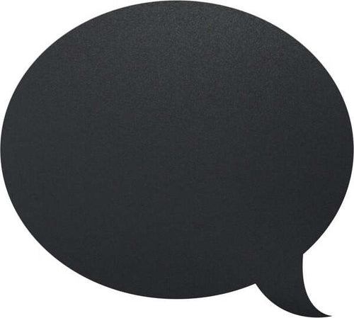 Lavagna da parete Silhouette - 47x27 3 cm - forma fumetto - nero - Securit Cancelleria e prodotti per ufficio/Archivio ufficio e accessori per scrivania/Lavagne e bacheche/Lavagne Eurocartuccia - Pavullo, Commerciovirtuoso.it