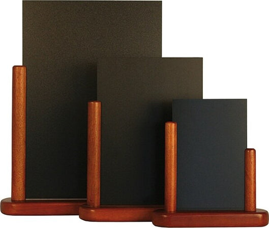 Lavagna da tavolo Elegant - A5 - 20x23x6 cm - mogano - Securit Cancelleria e prodotti per ufficio/Archivio ufficio e accessori per scrivania/Lavagne e bacheche/Lavagne Eurocartuccia - Pavullo, Commerciovirtuoso.it