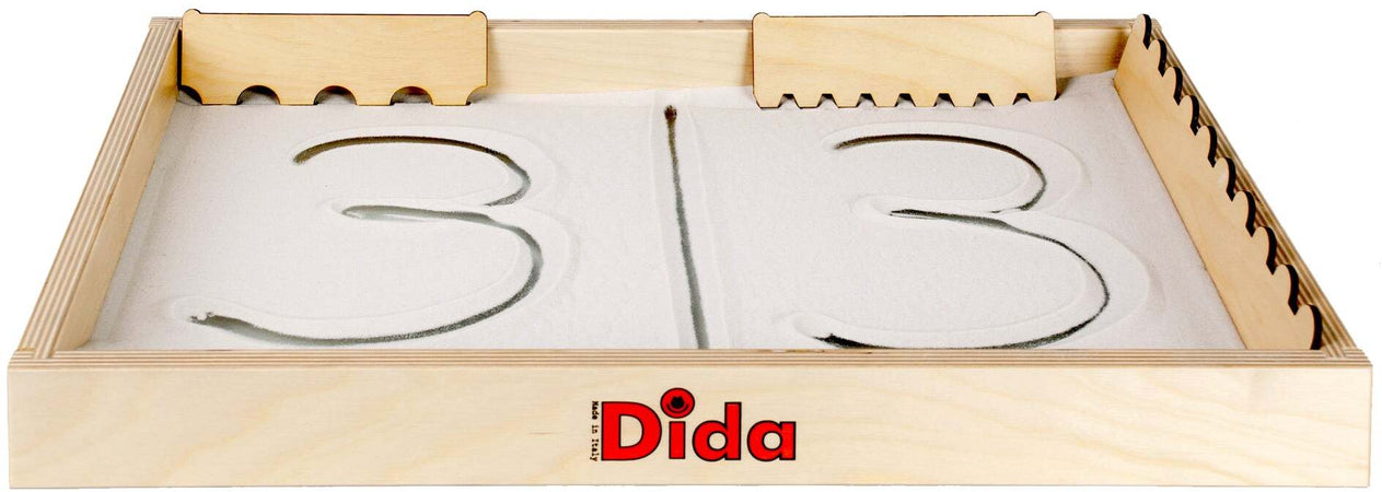 Lavagna Di Sabbia Montessori - Scrivi E Disegna Per Bambini Dida
