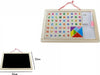Lavagna-Doppia-Funzione-Bianca-Nera-Gessetto-Pennarello-Lettere-Magnetiche-07299