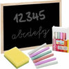 Lavagna-Giocattolo-Per-Bambini-Con-12-Gessetti-E-Cassino-In-Grafite-29-X-21-Cm