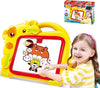 Lavagna-Magnetica-Bambini-Hippo-2in1-Con-Gessetti-Cassino-E-Pennarelli-Giallo