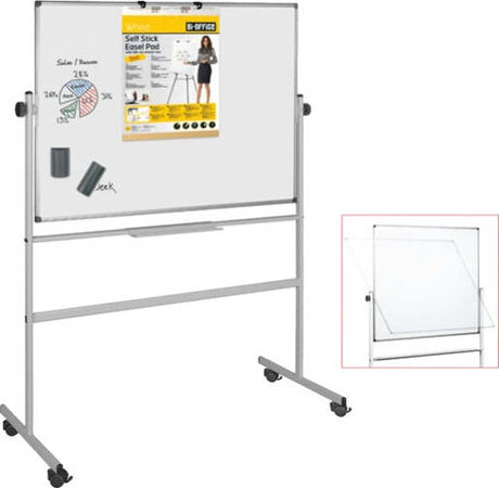 Lavagna magnetica girevole Professional - 100x200 cm - bianco - Bi-Office Cancelleria e prodotti per ufficio/Archivio ufficio e accessori per scrivania/Lavagne e bacheche/Lavagne Eurocartuccia - Pavullo, Commerciovirtuoso.it