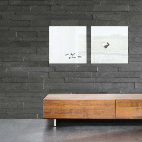 Lavagna magnetica in vetro artverum - 480x480x15 mm - bianco - Sigel Cancelleria e prodotti per ufficio/Archivio ufficio e accessori per scrivania/Lavagne e bacheche/Lavagne Eurocartuccia - Pavullo, Commerciovirtuoso.it