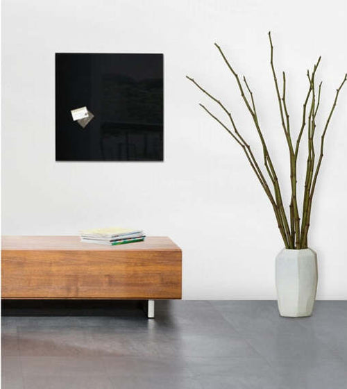 Lavagna magnetica in vetro artverum - 480x480x15 mm - nero - Sigel Cancelleria e prodotti per ufficio/Archivio ufficio e accessori per scrivania/Lavagne e bacheche/Lavagne Eurocartuccia - Pavullo, Commerciovirtuoso.it