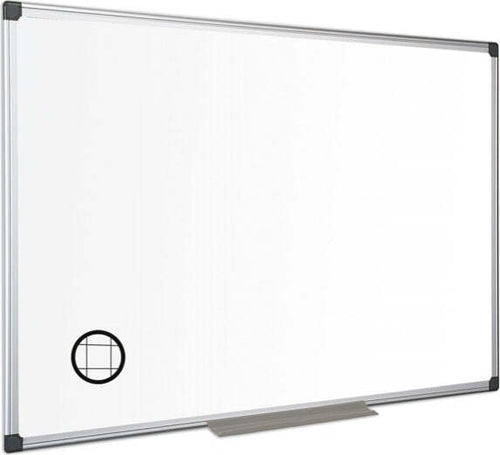 Lavagna magnetica Maya a quadretti - 90x120 cm - bianco - Bi-Office Cancelleria e prodotti per ufficio/Archivio ufficio e accessori per scrivania/Lavagne e bacheche/Lavagne Eurocartuccia - Pavullo, Commerciovirtuoso.it