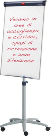 Lavagna portablocco Classic con ruote - 100x67 5 cm - bianco - Nobo Cancelleria e prodotti per ufficio/Archivio ufficio e accessori per scrivania/Lavagne e bacheche/Lavagne a fogli mobili Eurocartuccia - Pavullo, Commerciovirtuoso.it