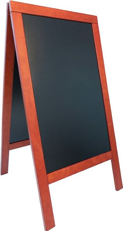 Lavagna Sandwich - cavalletto mogano - 71x135 cm - Securit Cancelleria e prodotti per ufficio/Archivio ufficio e accessori per scrivania/Lavagne e bacheche/Lavagne Eurocartuccia - Pavullo, Commerciovirtuoso.it