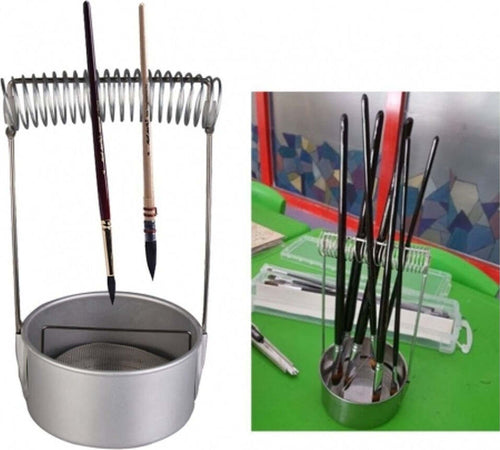 LAVAPENNELLI LAVA PORTA PENNELLI DA PITTURA MAKE UP IN ACCIAIO INOX RONDELLA Casa e cucina/Hobby creativi/Pittura/Pennelli Trade Shop italia - Napoli, Commerciovirtuoso.it