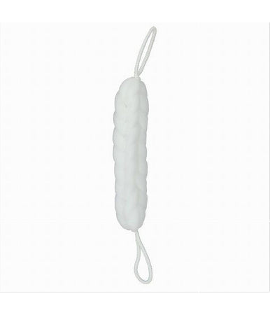 Lavaschiena Spugna Rete Esfoliante Bagno Doccia A Treccia Scrubber 79588 Bianco