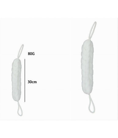 Lavaschiena Spugna Rete Esfoliante Bagno Doccia A Treccia Scrubber 79588 Bianco