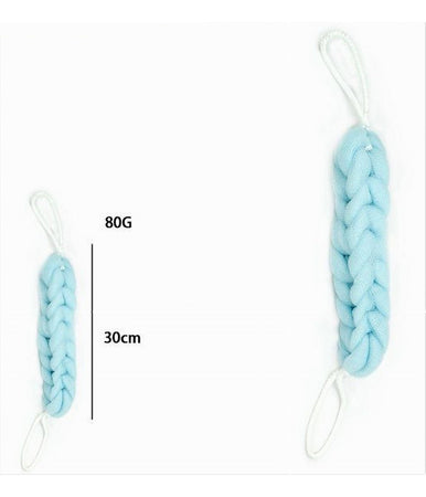 Lavaschiena Spugna Rete Esfoliante Bagno Doccia A Treccia Scrubber 79592 Azzurra