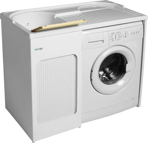 Lavatoio-Colavene-Lavacril-Vasca-a-Sinistra-106x60-Con-Tavola-Lavapanni-In-Legno