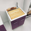 Lavatoio-Colavene-Swash-50X50-Con-Tavola-Lavapanni-In-Legno