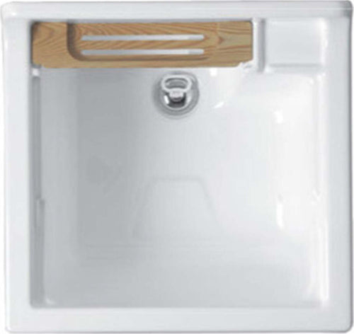 Lavatoio-Colavene-Swash-60X60-Con-Tavola-Lavapanni-In-Legno