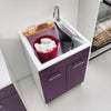 Lavatoio-Colavene-Swash-60X60-Con-Tavola-Lavapanni-In-Legno