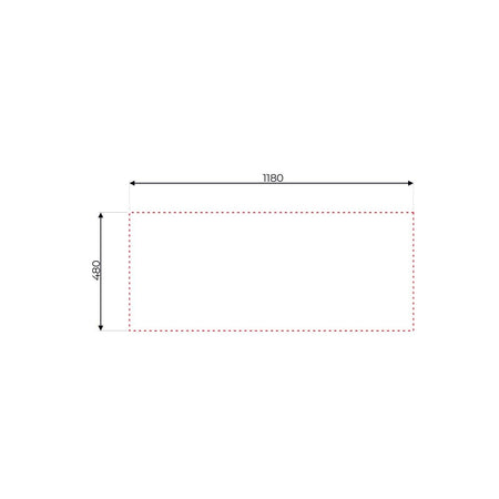 Lavello appoggio 50 series 120x50 cm 2 vasche SA127 destro