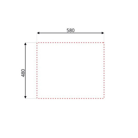 Lavello 60x50 reversibile Rondo' EC196